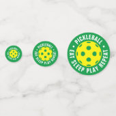 Pickleball Birthday party confetti voor viering (Achterkanten)