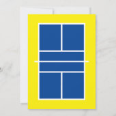 Pickleball Birthday party sjabloon Kaart (Achterkant)