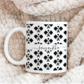 Pickleball Black en White Motif Mok