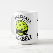 Pickleball Blackbelt - Grappige Pickleball Meester Koffiemok (Voorkant links)