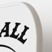 Pickleball Blackbelt - Grappige Pickleball Meester Pickleball Paddle (Links Detail)