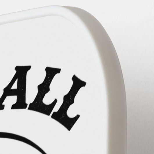 Pickleball Blackbelt - Grappige Pickleball Meester Pickleball Paddle (Links Detail)