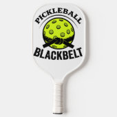Pickleball Blackbelt - Grappige Pickleball Meester Pickleball Paddle (Achterkant)