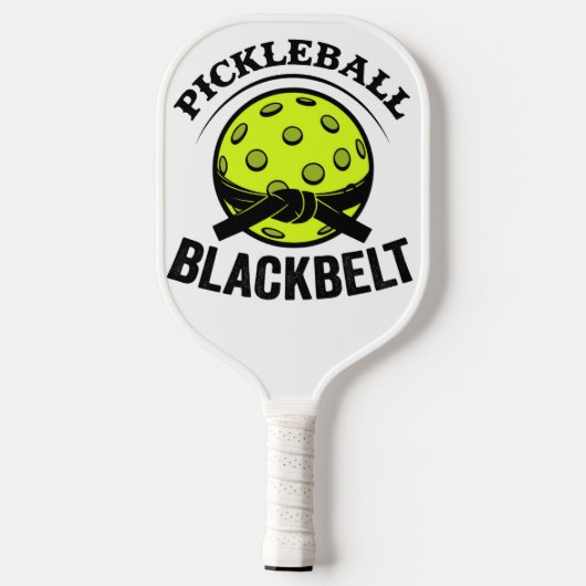Pickleball Blackbelt - Grappige Pickleball Meester Pickleball Paddle (Achterkant)