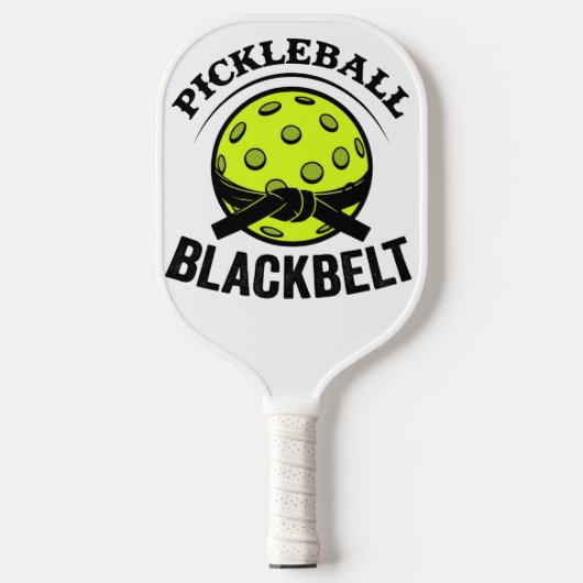 Pickleball Blackbelt - Grappige Pickleball Meester Pickleball Paddle (Voorkant)