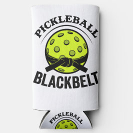 Pickleball Blackbelt - Grappige Pickleball Meester Seltzer Blikjeskoeler