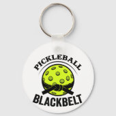 Pickleball Blackbelt - Grappige Pickleball Meester Sleutelhanger (Achterkant)
