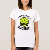 Pickleball Blackbelt - Grappige Pickleball Meester T-shirt (Voorkant)