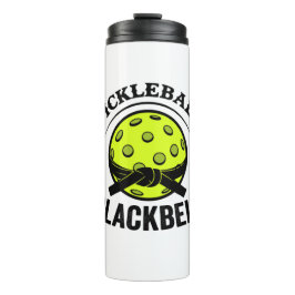 Pickleball Blackbelt - Grappige Pickleball Meester Thermosbeker