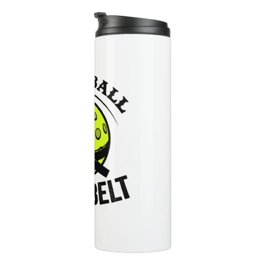 Pickleball Blackbelt - Grappige Pickleball Meester Thermosbeker (Geroteerd rechts)