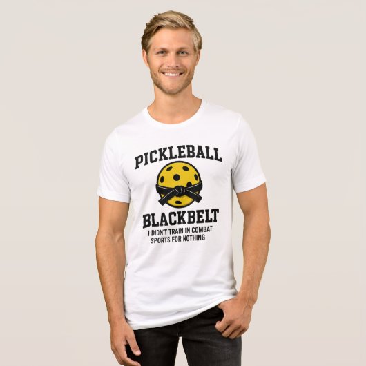pickleball blackbelt II Tri-Blend Shirt (Voorkant volledig)