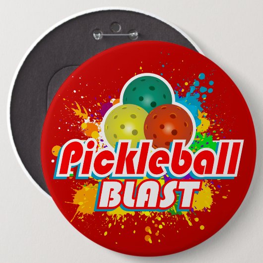 Pickleball Blast 1 Afbeelding-opties Ronde Button 6,0 Cm (Voorkant /achterkant)