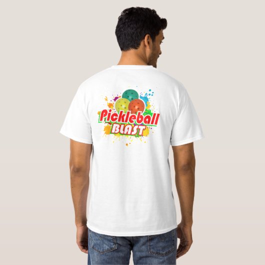 Pickleball Blast 1 T-shirt (Achterkant volledig)