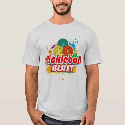 Pickleball Blast 1B Cycloon Stropdas-Dye T-Shirt (Voorkant)