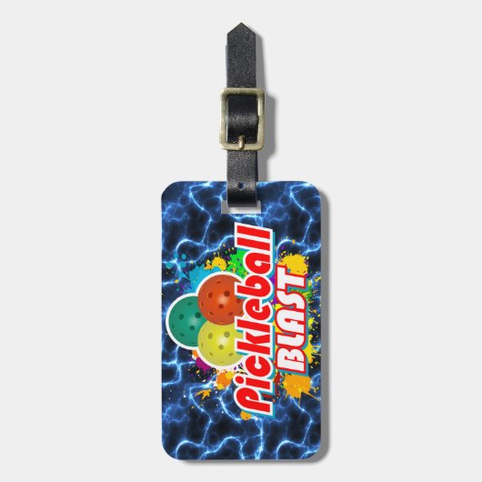 Pickleball Blast 1B-opties Bagagelabels (Voorkant verticaal)