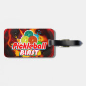 Pickleball Blast 1B-opties Bagagelabels (Achterkant horizontaal)