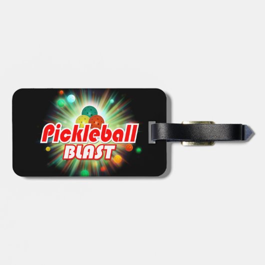 Pickleball Blast 2ABC-opties Bagagelabels (Achterkant horizontaal)
