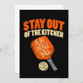 Pickleball - Blijf uit de keuken Kaart (Voorkant / Achterkant)