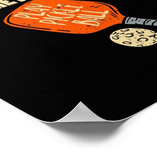 Pickleball - Blijf uit de keuken Poster (Hoek)