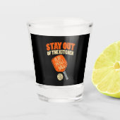 Pickleball - Blijf uit de keuken Shot Glas (Voorkant)