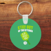 Pickleball - Blijf uit de keuken Sleutelhanger (Voorkant)