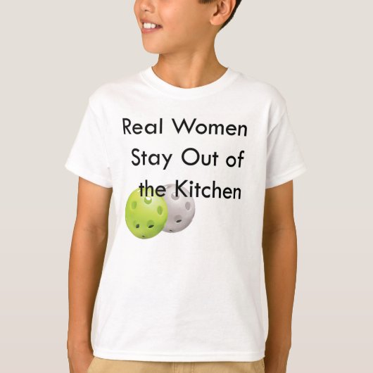 Pickleball, blijf uit de keuken t-shirt (Voorkant)