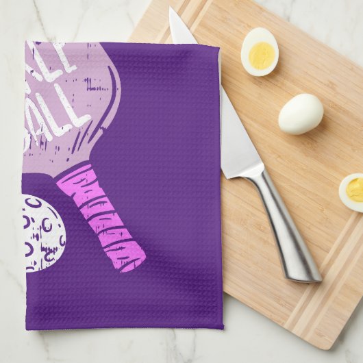 Pickleball - Blijf uit de keuken Theedoek (Quarter Fold)