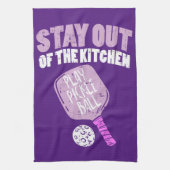 Pickleball - Blijf uit de keuken Theedoek (Verticaal)