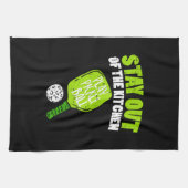 Pickleball - Blijf uit de keuken Theedoek (Horizontaal)