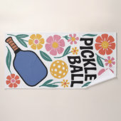 Pickleball Bloem Paddle Cadeau Badhanddoek (Badhanddoek)