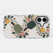 Pickleball Bloemstuk Paddle Boeket iPhone 16 Hoesje (Achterkant horizontaal)