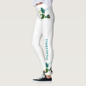 Pickleball Blue Green over witte Leggings (Links)