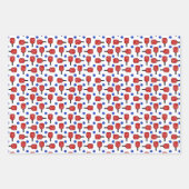 Pickleball Blue Paddles Yellow Balls 4 juli Inpakpapier Vel (Voorkant 3)