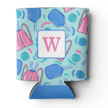 Pickleball Blue Preppy Monogram