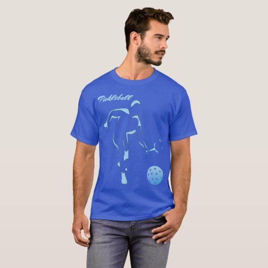 Pickleball Blue T-shirt (Voorkant volledig)