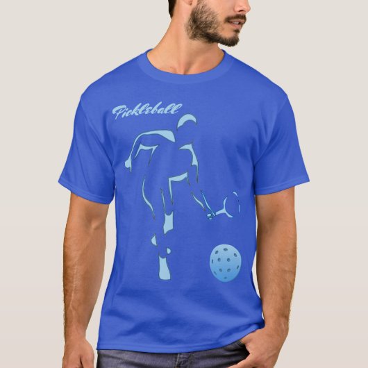 Pickleball Blue T-shirt (Voorkant)