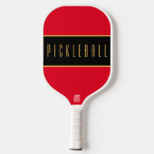 PICKLEBALL Bold Geraffineerde Marine Rode Zwarte S Paddle (Achterkant)