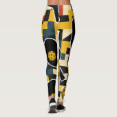 Pickleball Bold van Doesburg Compositie Leggings (Achterkant)