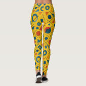 Pickleball Bold Wassily Kandinsky Style Pattern Leggings (Achterkant)