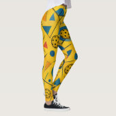 Pickleball Bold Wassily Kandinsky Style Pattern Leggings (Rechts)