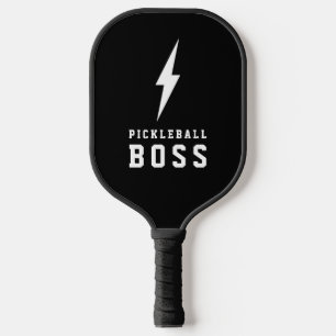 Pickleball Boss Lightning Bolt en Monogram Pickleball Paddle