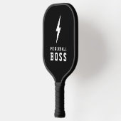 Pickleball Boss Lightning Bolt en Monogram Pickleball Paddle (Links)