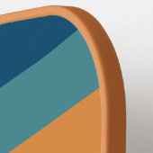 Pickleball Boss Lightning Bolt Retro Stripes Name Pickleball Paddle (Links Detail)