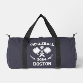 Pickleball Boston 2024 Custom Charcoal Paarse Plunjezak