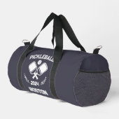 Pickleball Boston 2024 Custom Charcoal Paarse Plunjezak (Rechterhoek)