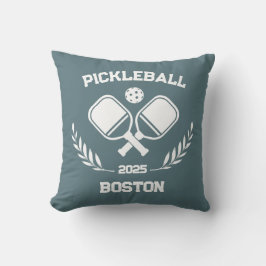 Pickleball Boston 2025 Custom Sage Blue Kussen