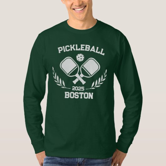 Pickleball Boston 2025 Custom T-shirt (Voorkant)