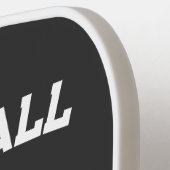 Pickleball Boston 2025 Zwart-wit Custom Paddle (Links Detail)