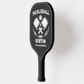 Pickleball Boston 2025 Zwart-wit Custom Paddle (Links)