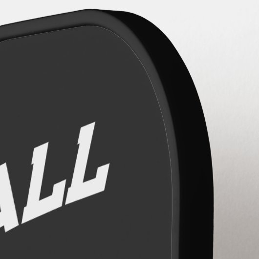 Pickleball Boston 2025 Zwart-wit Custom Paddle (Links Detail)